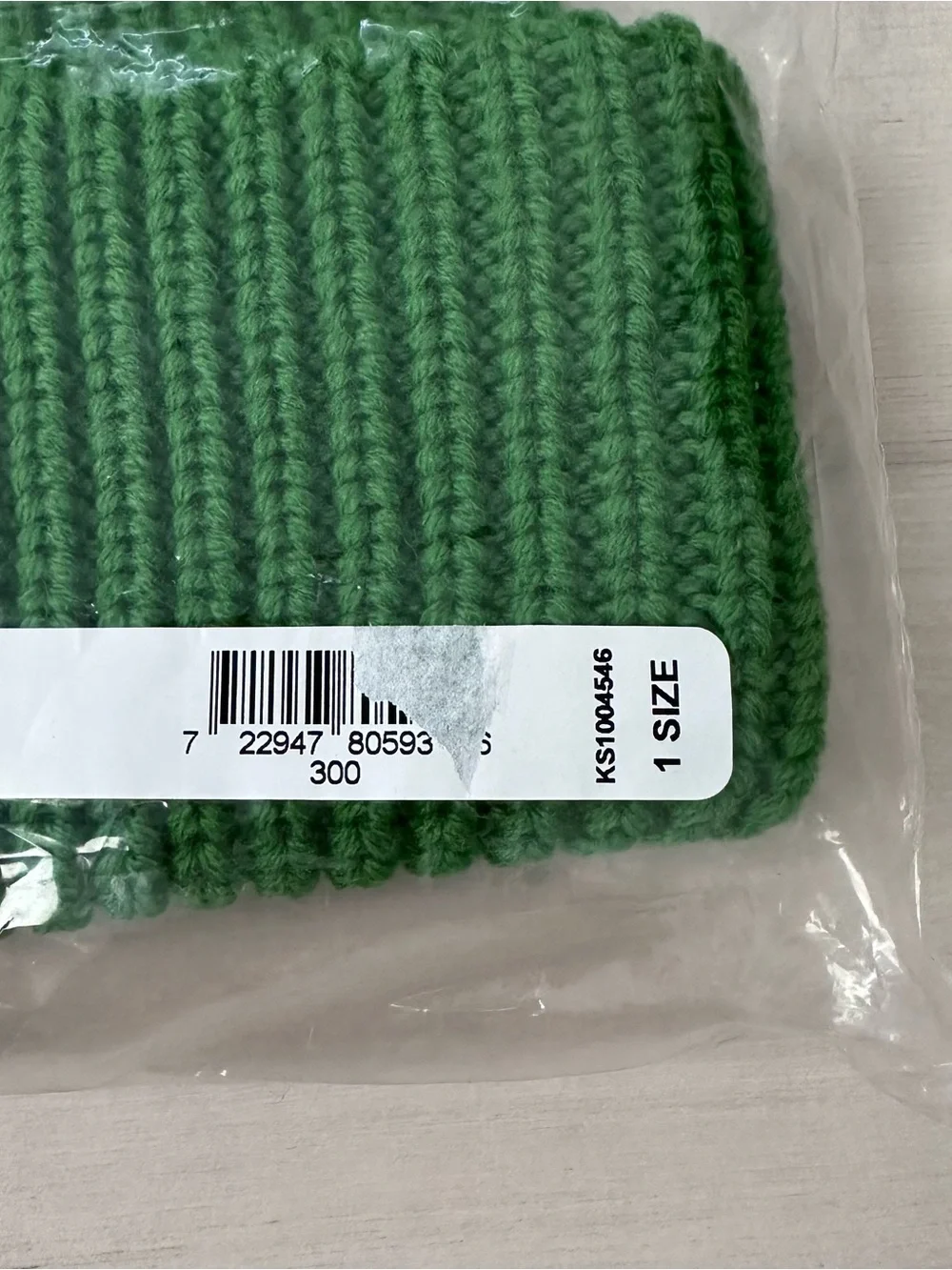 Kate Spade green Spade Cuff Beanie